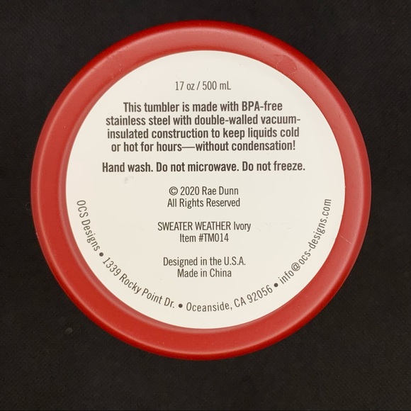 Rae Dunn SWEATER WEATHER Stainless Steel Tumbler - Picture 6 of 6